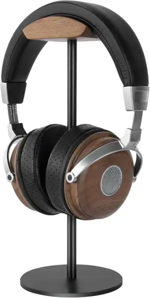 Kopfhörer Ständer mit Walnussholz& Aluminium,Headset Halterung mit Schwerer Basi
