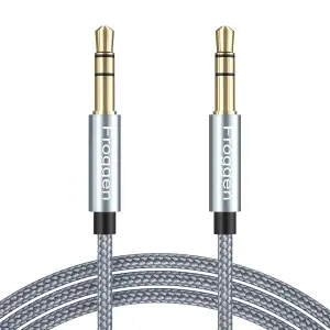 Aux Kabel 3.5mm Audio Kabel, Stereo Audiokabel Nylon Mantel 24K vergoldete Stecker 3.5mm Klinke auf Klinke Audio Kabel Klinkenkabel kompatibel mit Auto, Kopfhörer, Lautsprecher, TV usw.