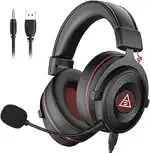 EKSA Gaming Headset, 7.1 Surround Sound PC Headset mit Noise Cancelling Mikrofon, USB & 3,5 mm Au...