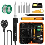 120W LED Lötkolben Set 7s Schnelles Aufheizen Einstellbare Temperatur 180-520°C Auto Schlafmodus ...