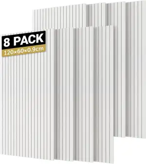 TONOR Groß Akustikpaneele selbstklebend, 8 pack 120x60x0.9 cm(5.76m²) Wandpaneel
