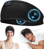 LC-dolida Schlafkopfhörer Bluetooth Stirnband Kopfhörer, Schlafkopfhörer Seitenschläfer Schlaf zum Kopfhörer 15+Std Playtime Schlafstirnband mit HiFi-Stereo für Sport Training,Joggen,Yoga,Reisen