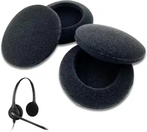 Headset Ohrpolster für Logitech Kopfhörer - 2 Paar Schaumstoff PolsterKopfhörer 