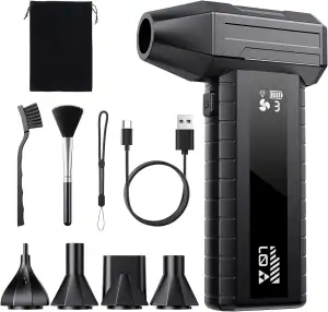 Druckluftspray Alternative, Elektrischer Air Duster mit 200.000 U/min Turbo Gebl