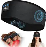 MUSICOZY Schlafkopfhörer Bluetooth 5.4, Bequem & Ultraleicht Stirnband kopfhörer zum Schlafen mit Hi-Fi Klang, 14h Laufzeit, Komfortable Schlaf Kopfhörer für Seitenschläfer, Reisen & Sport