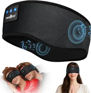 MUSICOZY Schlafkopfhörer Bluetooth 5.4, Bequem & Ultraleicht Stirnband kopfhörer