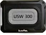 In Phase USW300 300 W Untersitz Subwoofer Auto Set - Auto Subwoofer Aktiv - Underseat aktiver subwoofer, Black