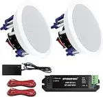STUDIOFINIX 5,25-Zoll-Bluetooth-Deckenlautsprecher, maximal 300 Watt Leistungsaufnahme für Innenb...