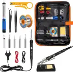 Lötkolben Set, 16 in 1 60W Soldering iron kit, 220-480°C Temperatur Einstellbar, Lötstation, 5 Lö...