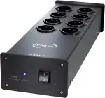 Dynavox HiFi-Netzfilter X4100B, Mehrfach-Steckdose mit 8 Steckplätzen, mit LED-Kontrollleuchte fü...