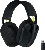 Logitech G G435 LIGHTSPEED, Kabelloses Gaming-Headset mit Bluetooth,Leichte Over-Ear-Kopfhörer, integrierte Mikrofone, 18 Stunden Akkulaufzeit, Dolby Atmos, PC,PS4,PS5,Nintendo Switch/Switch 2-Schwarz