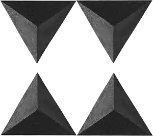 4er-Pack Bassfallen für Ecken der Zimmerdecke: 41,9 cm Dreieck, 30,5 cm Tiefe, T