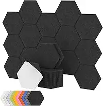 Hexagon Akustikpaneele selbstklebend 18 Stücke, TONOR Schallabsorber Schallschutz mit Hochdichte ...