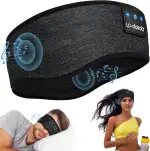 Schlafkopfhörer Bluetooth 5.4, Schlaf Kopfhörer zum Schlafen Stirnband Kopfhörer Bluetooth Headband, Bequemes Sportskopfhörer Musik stirnband für Seitenschläfer sport training, joggen, yoga, reisen