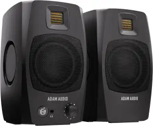 ADAM Audio D3V: Aktives Desktop-Monitorsystem mit USB-C-Anschluss (Paar, schwarz