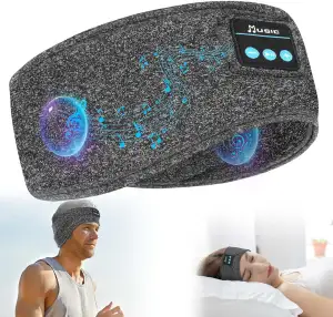 flintronic Schlafkopfhörer Bluetooth, Kabellose Schlaf Kopfhörer mit HD Stereo L