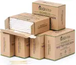 1200 Bambus Wattestäbchen (6 x 200 Stück) – 100% Plastikfrei, Biologisch Abbaubar, Vegan & Nachha...